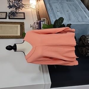 Oversized Viral TikTok Aerie V-Neck Coral Shirt Size XS